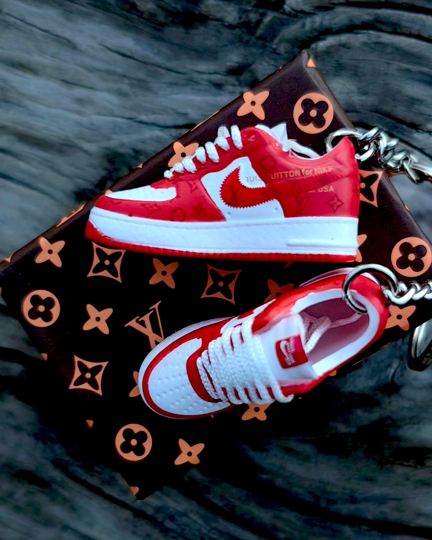 MINI AF1 LOUIS VUITTON  X OFF WHITE "COMET RED"