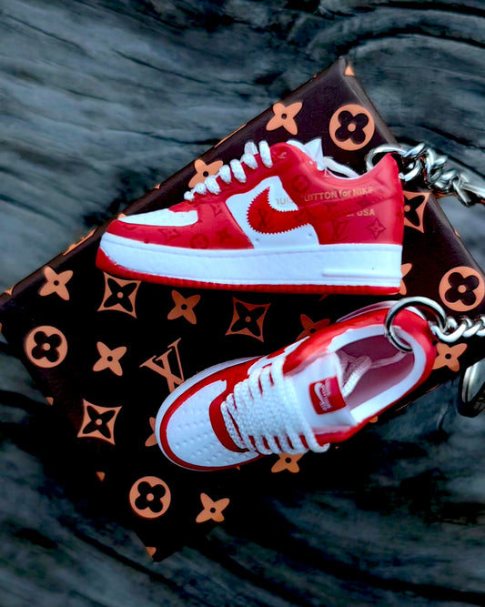 MINI AF1 LOUIS VUITTON  X OFF WHITE "COMET RED"