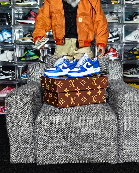 MINI AF1 LOUIS VUITTON "WHITE TEAM ROYAL"